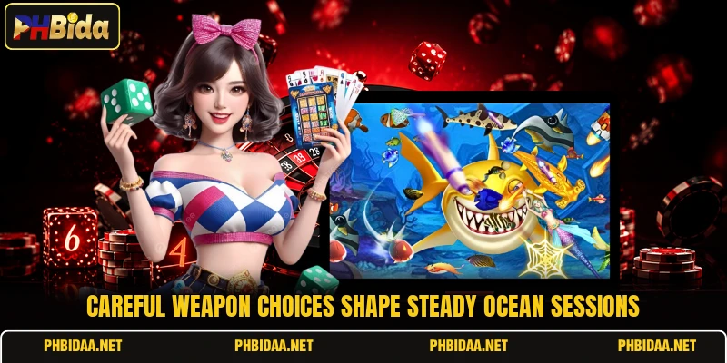 Careful weapon choices shape steady ocean sessions