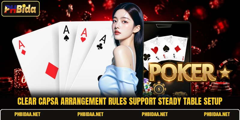 Clear capsa arrangement rules support steady table setup