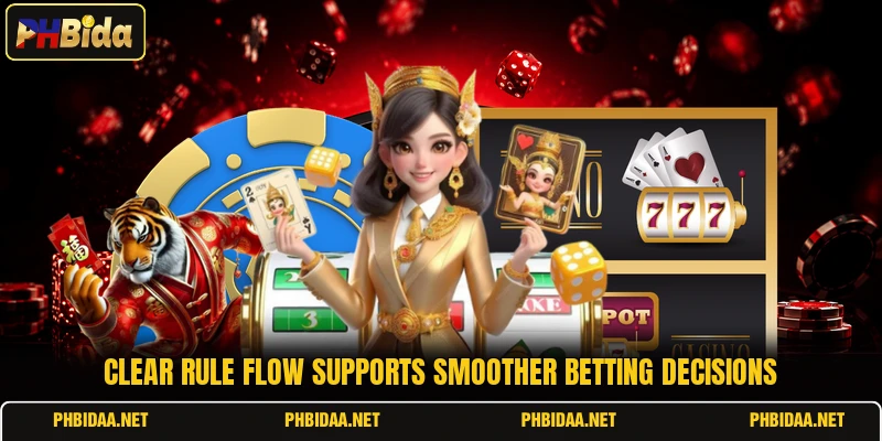 Clear rule flow supports smoother betting decisions