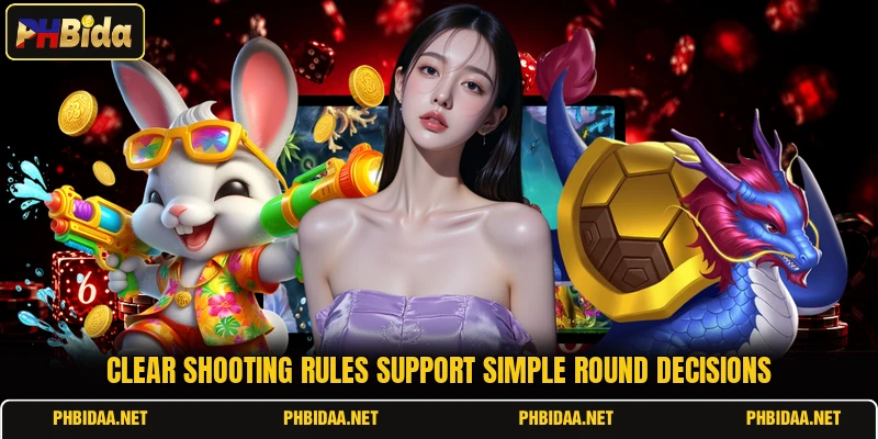 Clear shooting rules support simple round decisions