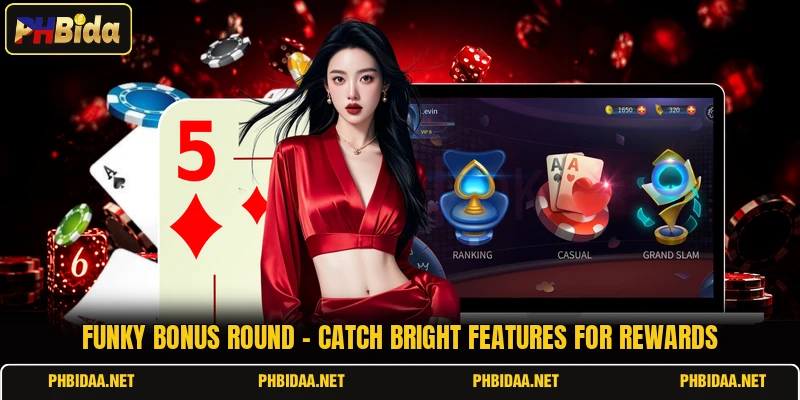 Funky Bonus Round - Catch Bright Features For Rewards