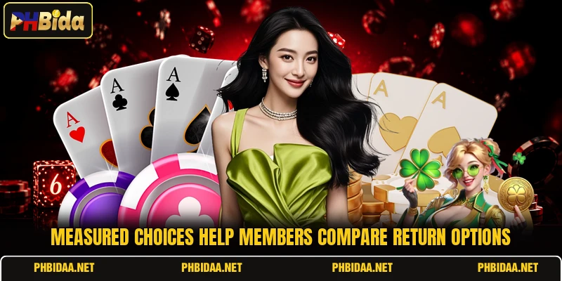 Measured choices help members compare return options