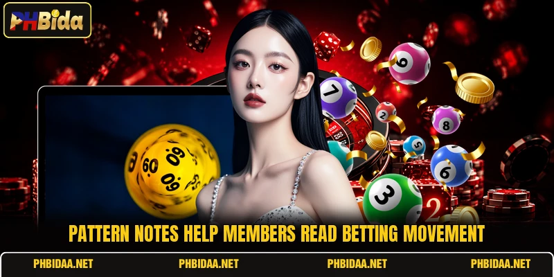 Pattern notes help members read betting movement